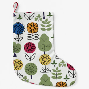Petite Chaussette De Noël Motif mignon, nature en été, abstrait