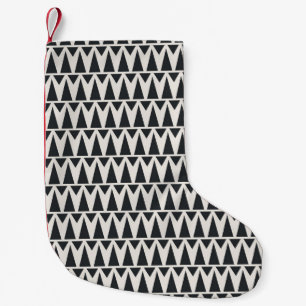 Petite Chaussette De Noël Motif moderne géométrique Abstrait