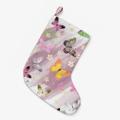 Petite Chaussette De Noël Motif papillon 7 (Devant (Accrochage))