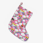 Petite Chaussette De Noël Motif Rainbow Powerpuff Girls et Donny (Devant (Accrochage))