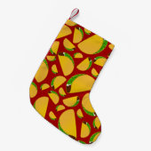 Petite Chaussette De Noël Motif rouge taco (Devant (Accrochage))