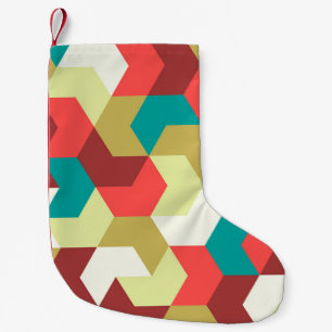 Petite Chaussette De Noël Motif sans couture. Arrière - plan illimité de géo