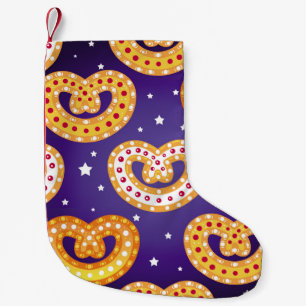 Petite Chaussette De Noël Motif sans couture avec bonbons de Noël. Vintage