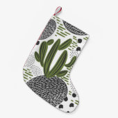 Petite Chaussette De Noël motif sans couture avec cactus sur arrière - plan  (Devant (Accrochage))