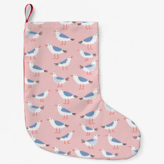 Petite Chaussette De Noël Motif sans couture avec de mignons mouettes