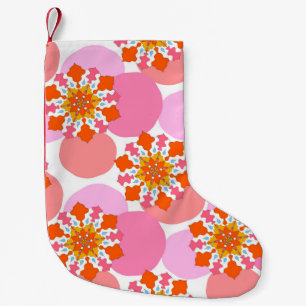 Petite Chaussette De Noël Motif sans couture avec mandalas colorées. Briller