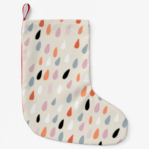 Petite Chaussette De Noël Motif sans couture avec tiroirs à main colorés s