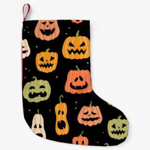 Petite Chaussette De Noël Motif sans couture citrouille Halloween. Retrait à