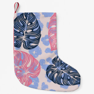 Petite Chaussette De Noël Motif sans couture dans la jungle sauvage, arrière