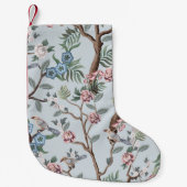 Petite Chaussette De Noël Motif sans couture en style chinoiserie avec pivoi (Devant)
