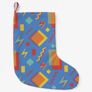 Petite Chaussette De Noël motif sans soudure des années 90. Arrière - plan d