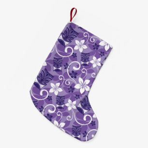 PETITE CHAUSSETTE DE NOËL MOTIF TIKI LUAU (VIOLET)