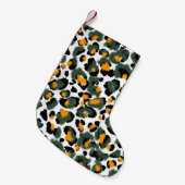 Petite Chaussette De Noël Motif transparent Empreinte de léopard (Devant (Accrochage))