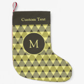 Petite Chaussette De Noël Motif triangles (Devant)