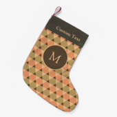 Petite Chaussette De Noël Motif triangles (Devant (Accrochage))