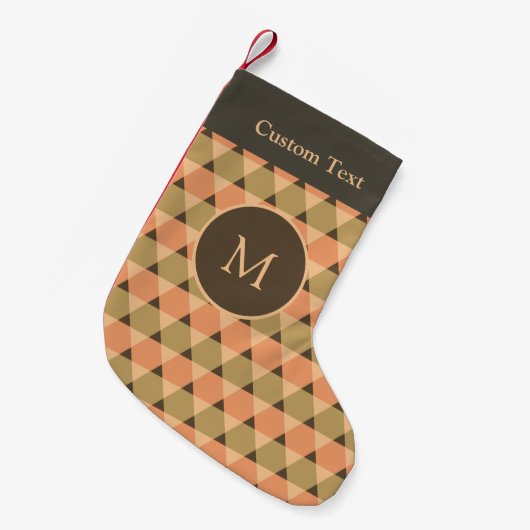 Petite Chaussette De Noël Motif triangles (Devant (Accrochage))