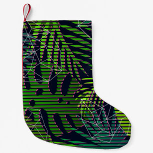 Petite Chaussette De Noël Motif tropicale sans couture avec plantes tropicau