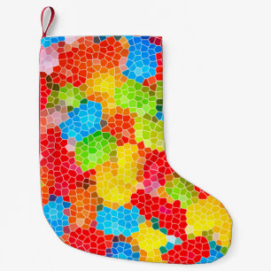 Petite Chaussette De Noël Motif unique brillant et coloré