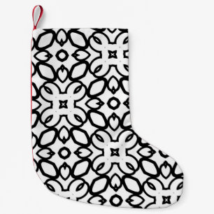 Petite Chaussette De Noël Motif vintage sans couture en ornement géométrique