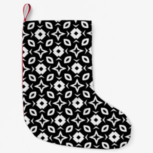 Petite Chaussette De Noël Motif vintage sans couture en ornement géométrique