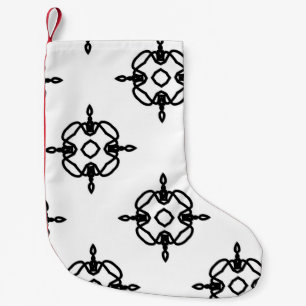 Petite Chaussette De Noël Motif vintage sans couture en ornement géométrique