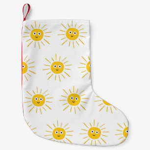 Petite Chaussette De Noël Motifs de soleil : vintage et transparent.