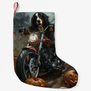 Petite Chaussette De Noël Moto bernois d'équitation Halloween effrayant