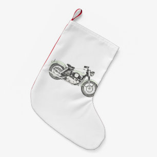 Petite Chaussette De Noël Moto sportif 1957
