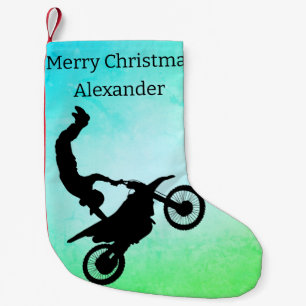 Petite Chaussette De Noël Motocross