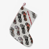 Petite Chaussette De Noël MOTOCYCLES vintages (Devant (Accrochage))