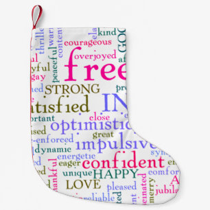 Petite Chaussette De Noël Mots stimulants