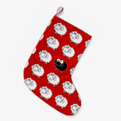 Petite Chaussette De Noël Moutons noirs (Devant (Accrochage))