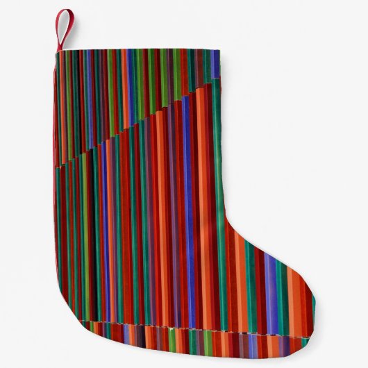 Petite Chaussette De Noël Multicolored striped illustration (Devant)