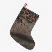 Petite Chaussette De Noël Mur avec briques cassées (Devant (Accrochage))