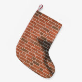 Petite Chaussette De Noël Mur Brown en brique (Devant (Accrochage))