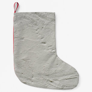 Petite Chaussette De Noël Mur de plâtre de texture rugueuse