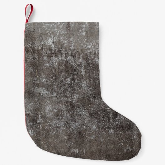 Petite Chaussette De Noël Mur en béton patiné (Devant)
