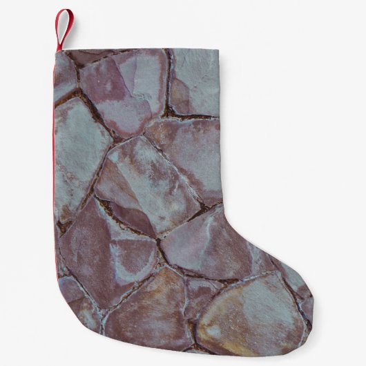 Petite Chaussette De Noël Mur en brique (Devant)
