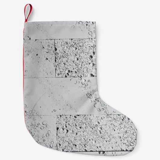 Petite Chaussette De Noël Mur en brique blanche (Devant)