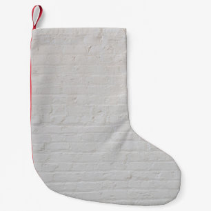 Petite Chaussette De Noël Mur en brique blanche