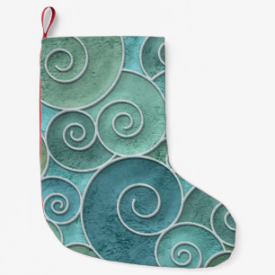 Petite Chaussette De Noël Mur plâtre texture transparente avec motif tourbil