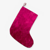 Petite Chaussette De Noël Mur rose foncé : Texture Abstraite. (Devant (Accrochage))