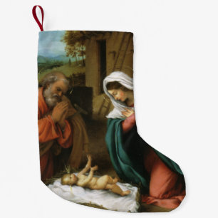 Petite Chaussette De Noël Nativité du Christ