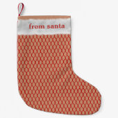 Petite Chaussette De Noël Naughty Père Noël Faux Fishnet Nice (Devant)