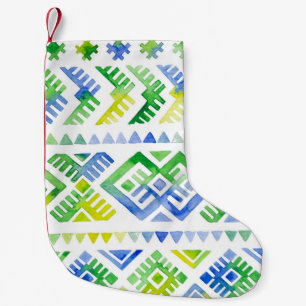 Petite Chaussette De Noël Navajo Hommage : Aquarelle, Majesté de la tribu
