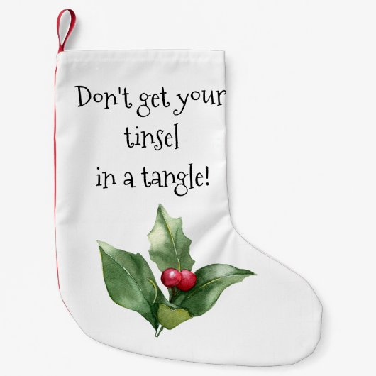 Petite Chaussette De Noël Ne mettez pas votre moule dans un fouillis ! Noël  (Devant)