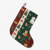 Petite Chaussette De Noël New Year's texture of fabric and packaging, bears, (Devant (Accrochage))