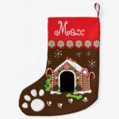 Petite Chaussette De Noël niche de pain d'épice (Dos)