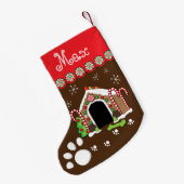 Petite Chaussette De Noël niche de pain d'épice (Dos (Accrochage))