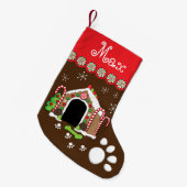 Petite Chaussette De Noël niche de pain d'épice (Devant (Accrochage))